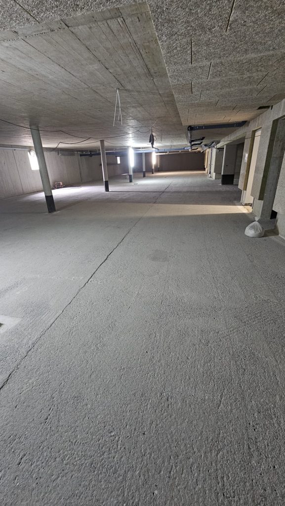 Wuppertal Tiefgarage - kugelgestrahlte Betonfläche mit homogener Rauheit